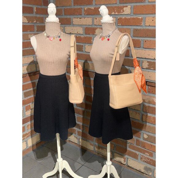 VTG Coach Sonoma Pocket Zip Crossbody 4924 Wheat Pebbled Leather Brass 90s USA - Picture 3 of 9